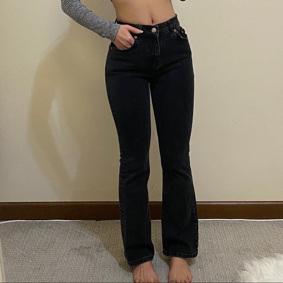 ASOS Denim - ASOS Black Petite Flare Jeans